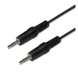 3,5 mm jack hann til 3,5 mm jack hann (M–M), "Ultra slim", 10 m