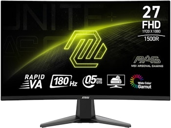 MSI 27" gamingskjerm 1920x1080, 180Hz, 0,5ms, 2X HDMI/DP