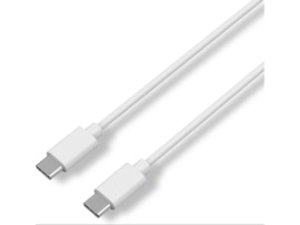 USB-C - USB-C kabel 0.5m (hvit) støtter 5A 100w power delivery, 480Mbps