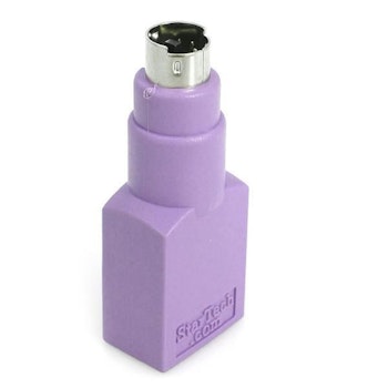 PS2 han til USB hun adapter (Lilla for tastatur)