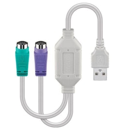 MicroConnect USB A til 2 x PS/2-adapter