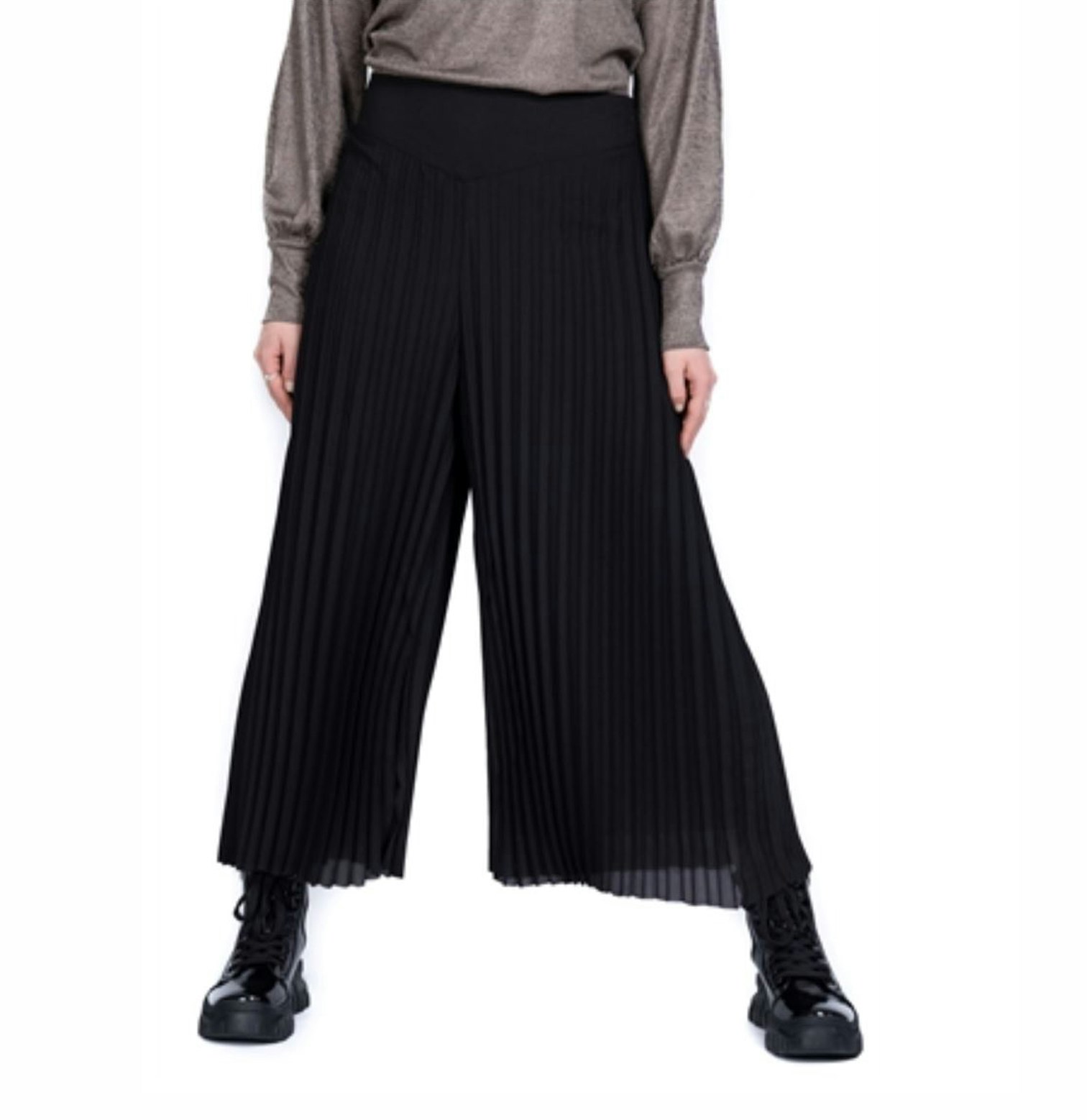 PENNY PLEATED PANTS BLACK