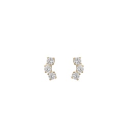 Audry Small Stone Earring Gold