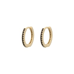Rola Small Ring Earring Gold/Black