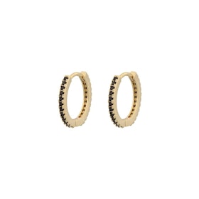 Rola Small Ring Earring Gold/Black