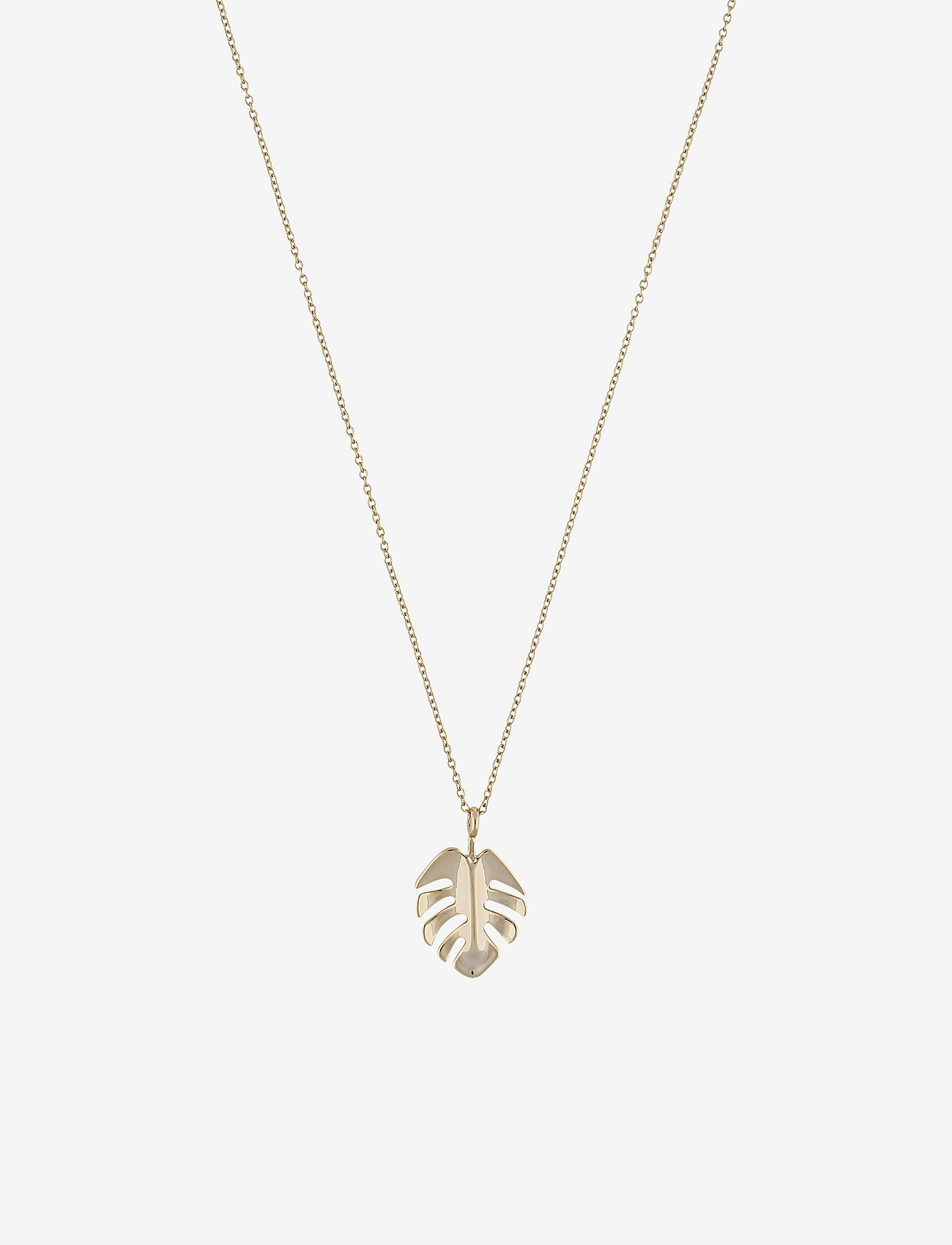 Hyde leaf pendant neck 60 plain g