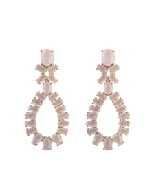 Judith Earring Gold/matt Pink