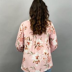 RAKEL Blommig Blus, Rosa