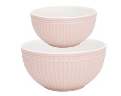 Serveringsskål Alice pale pink, 2-pack - GreenGate