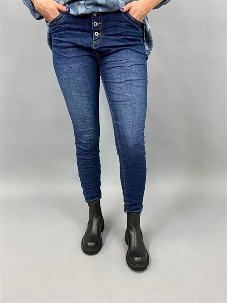 WILMA Jeans i mörkdenim