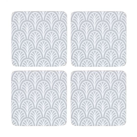 Dekohem - Glasunderlägg - Palm Grey 4-pack