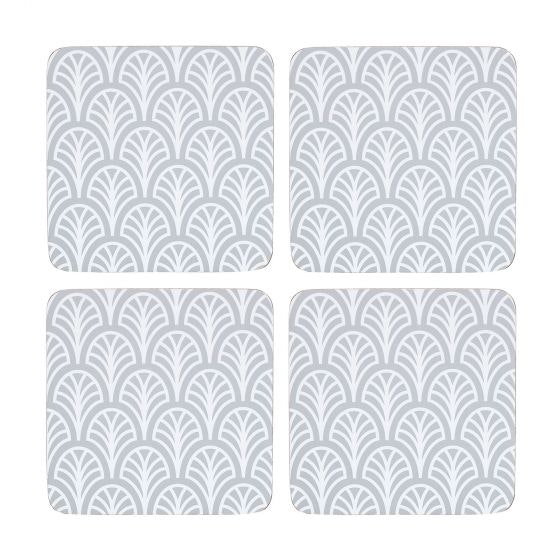 Dekohem - Glasunderlägg - Palm Grey 4-pack