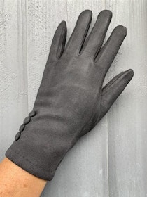 TRINNY Handskar med knappar, svart
