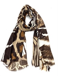 MADICKEN Mönstrad scarves, brun