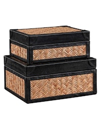 Fabriano förvaringsbox svart 2-pack