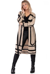 Couture Long Jacket - Café Latte/Svart