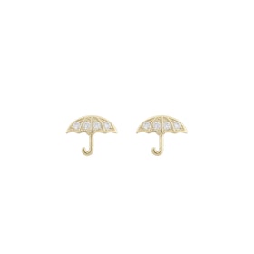 Lana Small Ear Umbrella Gold/Clear