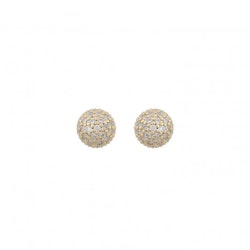 Sanne Small Ball Ear Gold/Clear