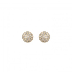 Sanne Small Ball Ear Gold/Clear