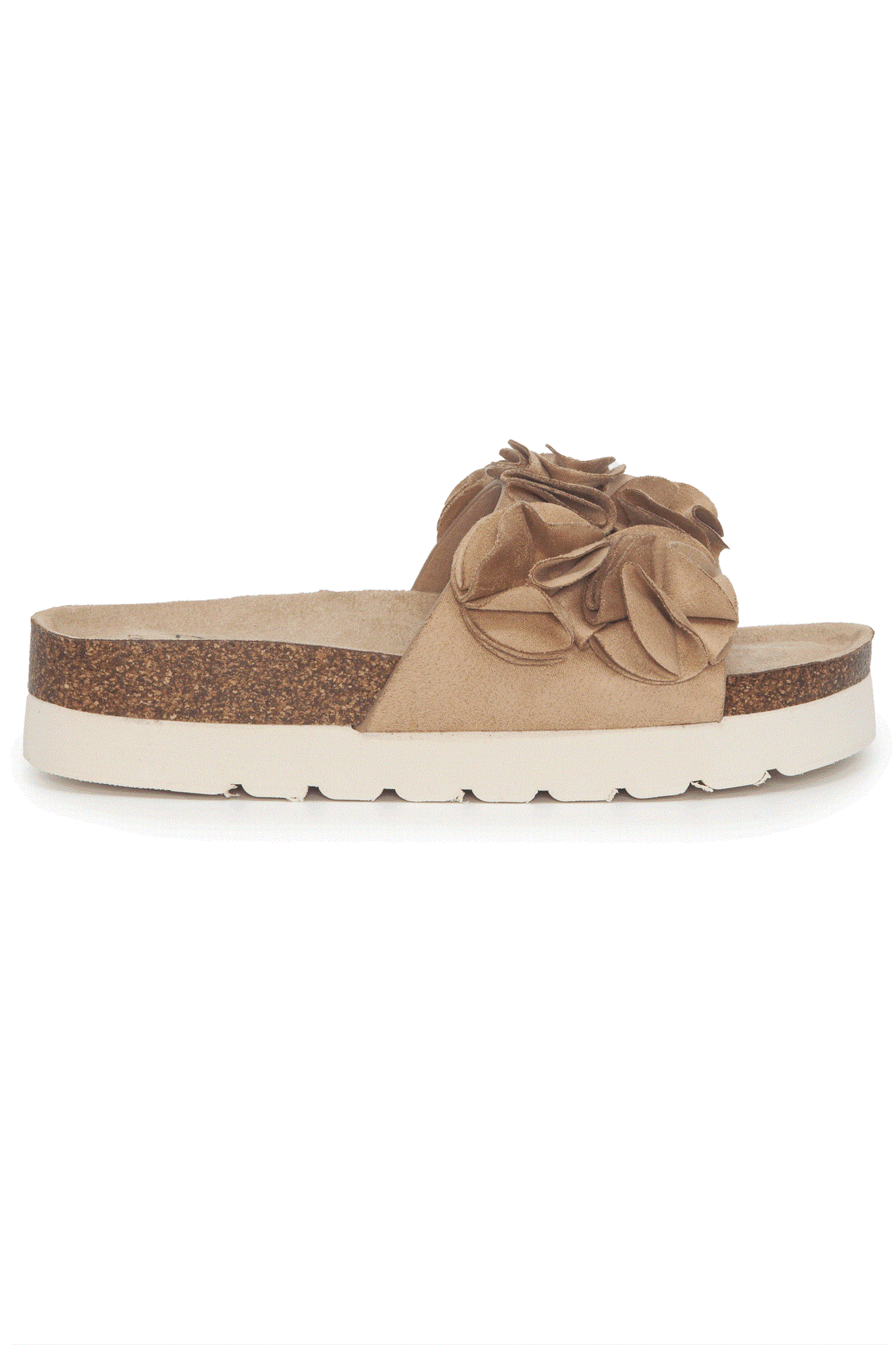 FLORAL SANDAL CAMEL