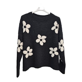 Flowerknit -Black