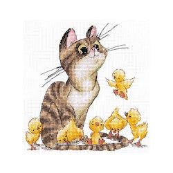 Broderikit Tavla Kycklingmamma