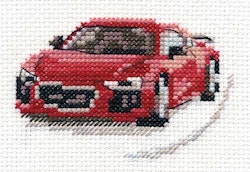 Broderikit Tavla Red sports car