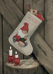 Broderikit Julstrumpa Tomte och gröt