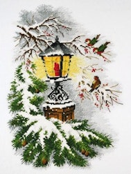 Broderikit Tavla Magic lantern - Lykta och fåglar