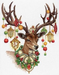 Broderikit Tavla Hjort och juldekoration