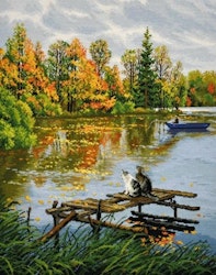 Broderikit Tavla Maruska and Kotovsky Höst idyll