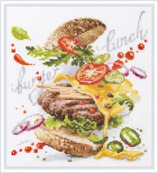 Broderikit Tavla Burger Lunch
