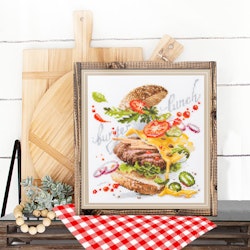 Broderikit Tavla Burger Lunch