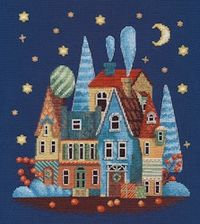 Broderikit Tavla Frosty night  - Frostig natt