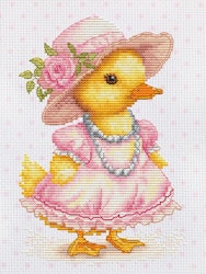 Broderikit Tavla The Flirty Duckling - Den flörtiga ankungen