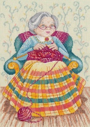 Broderikomplett Tavla The craftswoman - Kul med handarbete