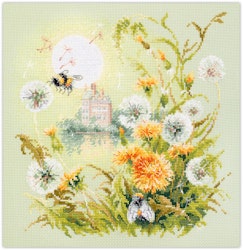 Broderikit Tavla Meadow Stories-2. Bumblebee. Humla.
