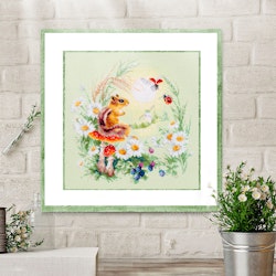 Broderikit Tavla Meadow Stories-3. Chipmunk. Jordekorre