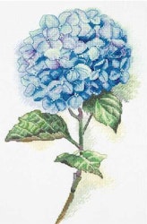 Broderikit Tavla Blå Hortensia