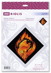 Broderikit Tavla Flaming Phoenix - Flammande Fenix