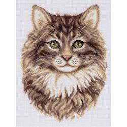 Broderikit Tavla Sibirisk katt