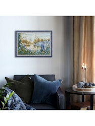 Broderikit Tavla lila dimma på morgonfältet