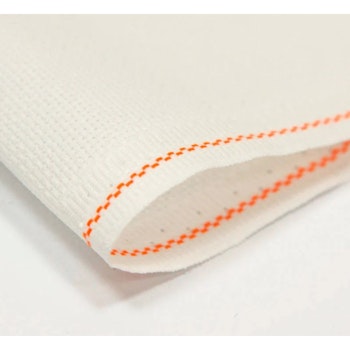 Naturvit Aida Broderiväv 16 count (6,4 rutor/cm) 100x50 cm (art.101) Zweigart
