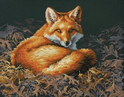 Broderikit Tavla Sunlit fox - Räv i solljus