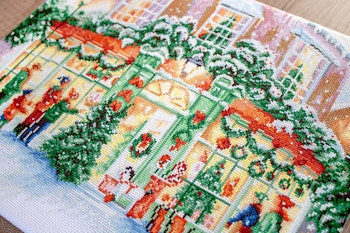 Broderikit Tavla Julbutik Jul brodera korsstygn