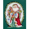 Broderikit Tavla Vintage Santa Jolly Saint Nick Jul korsstygn