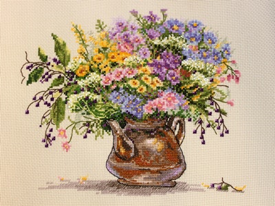 Broderikit tavla Vilda blommor