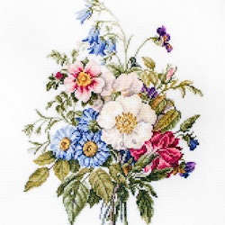 Broderikit Tavla Bouquet of Summer Flowers