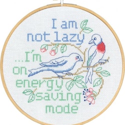 Broderikit Tavla I am not lazy