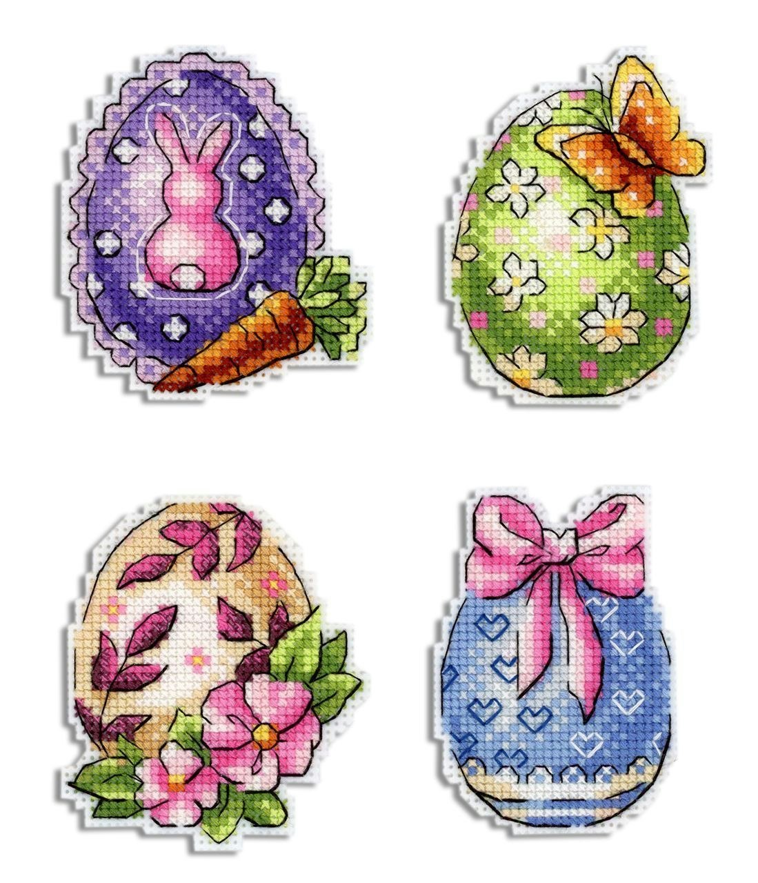 Broderikit Plastic canvas Påsk Easter Ägg